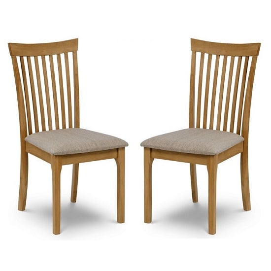 Ichigo Wooden Dining Chair With In Oak Sheen Lacquer In A Pair